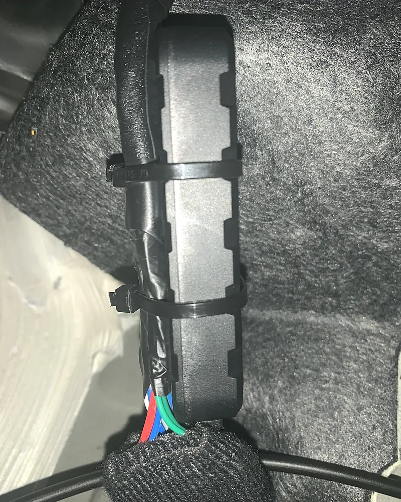 Install Leaders GPS device mounted with every zip tie trimmed flush
