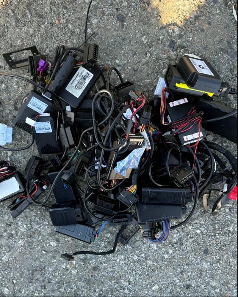 Old GPS tracking devices Install Leaders removed from vehicles before installing new units — no piggybacks